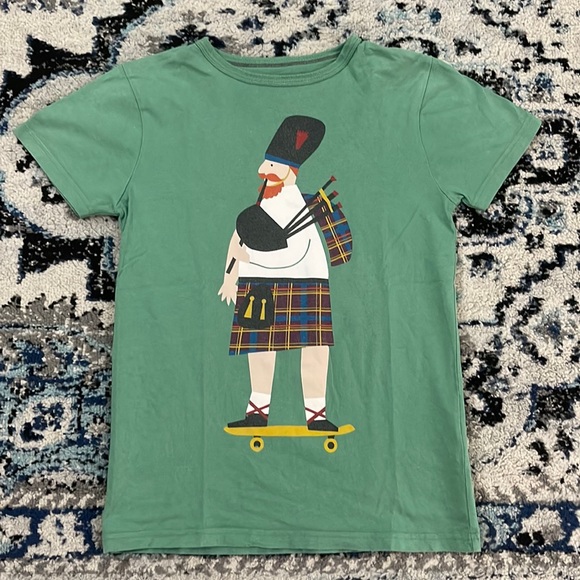 ⛔️SOLD⛔️ Mini Boden Youth Green Tee sz 9-10Y - Picture 1 of 7